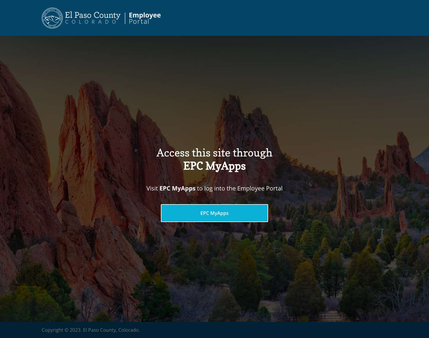 MyApps Instructions - El Paso County Employee - Full Screenshot