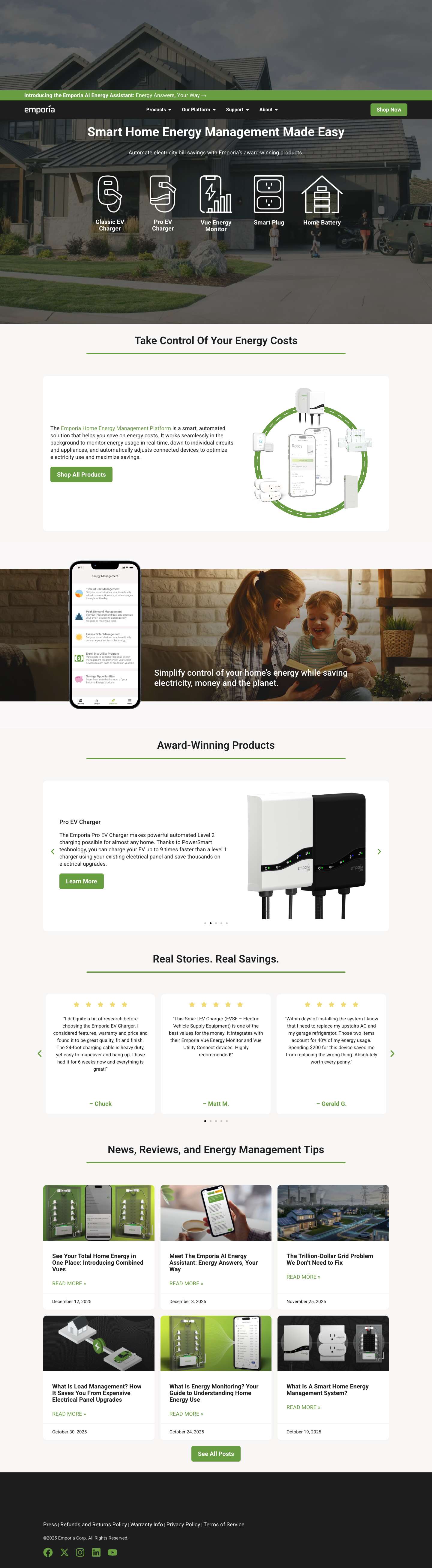 Smart Home Energy Management Revolutionized | Emporia Energy - Full Screenshot