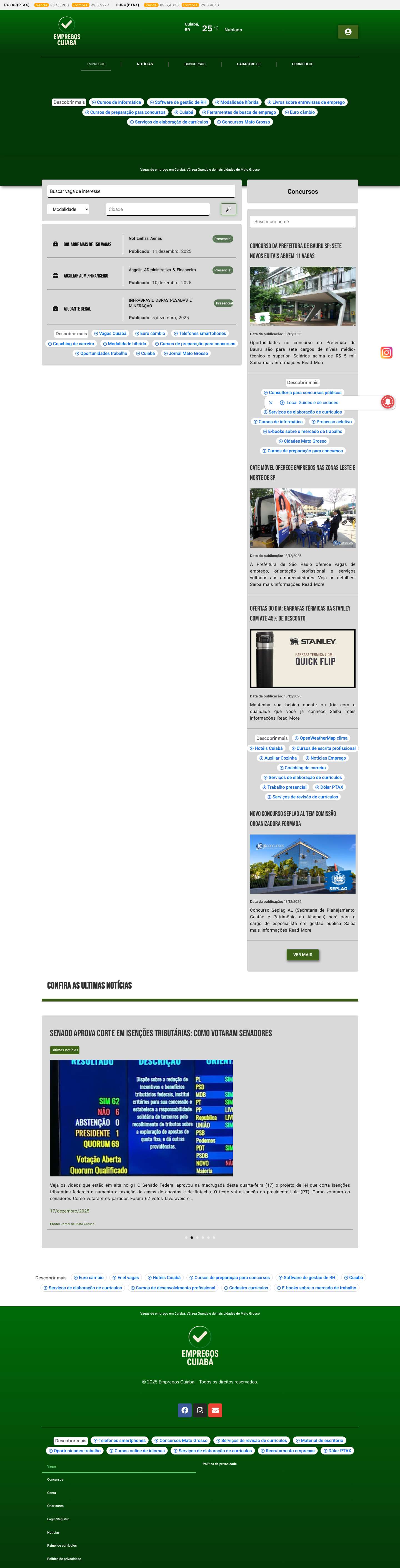 Vagas - Empregos Cuiabá - Full Screenshot