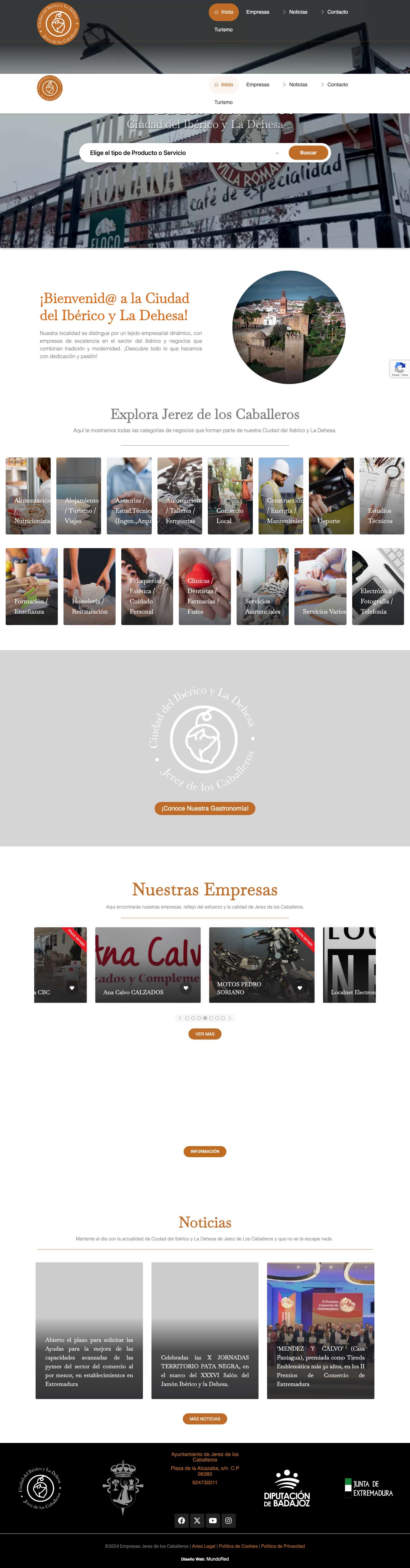 Jerez de los Caballeros – Ciudad del Ibérico y La Dehesa - Full Screenshot