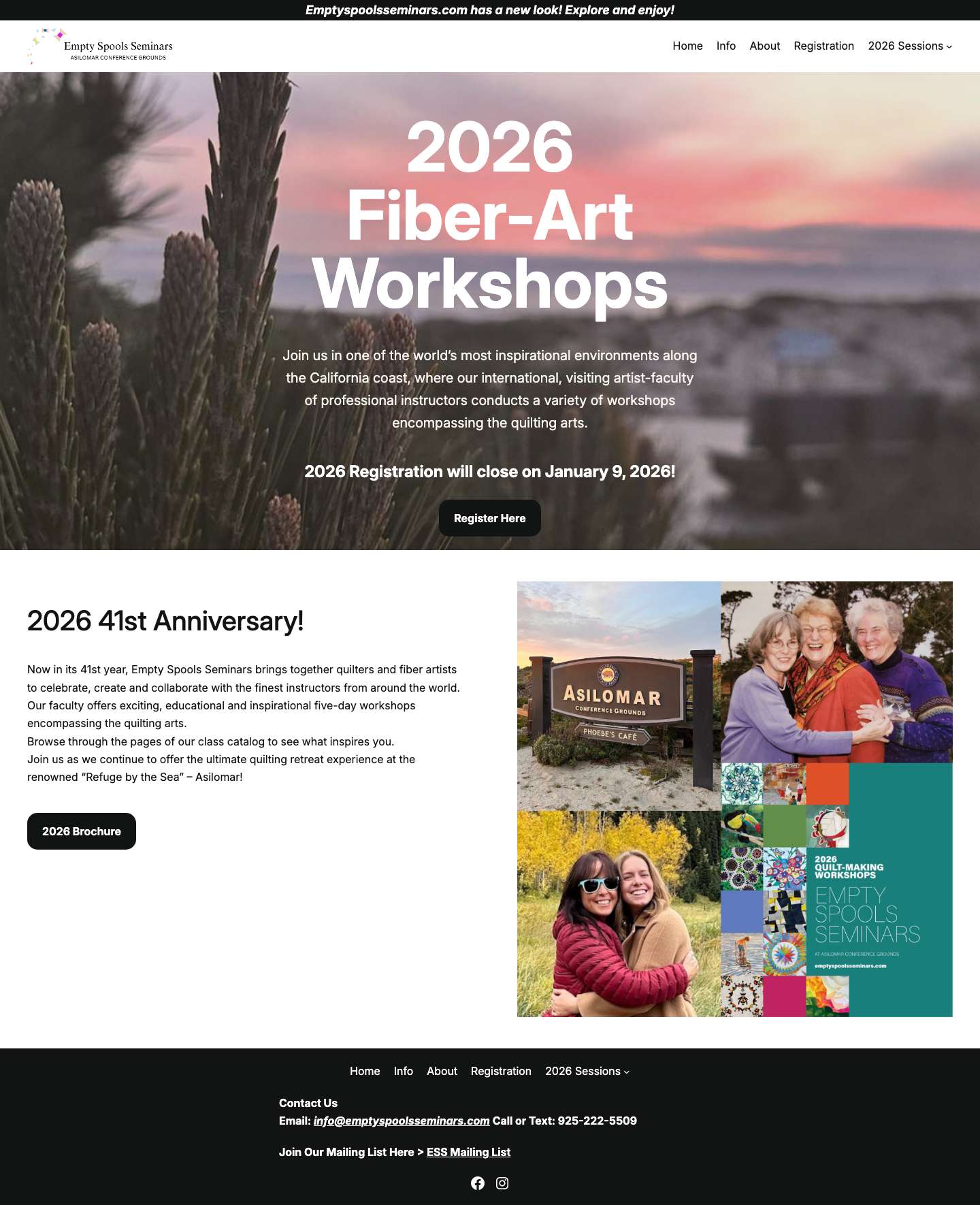 Empty Spools Seminars - Full Screenshot