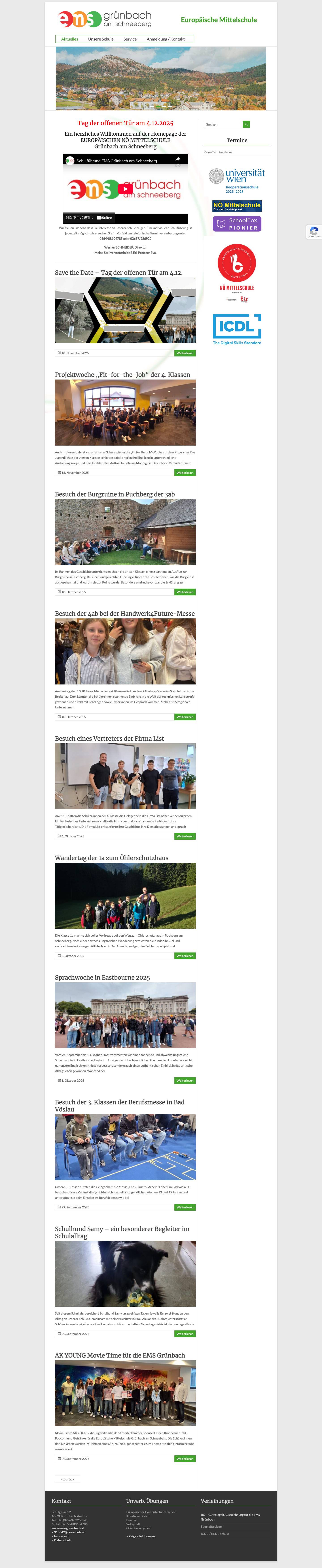 EMS Grünbach am Schneeberg - Full Screenshot