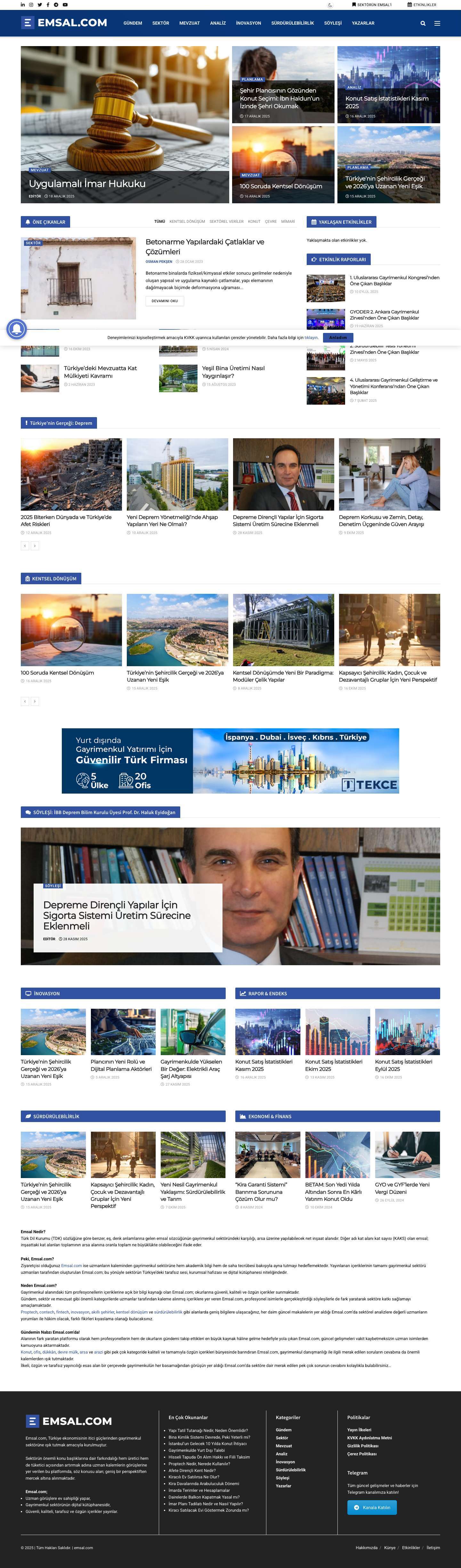 EMSAL.COM - Full Screenshot