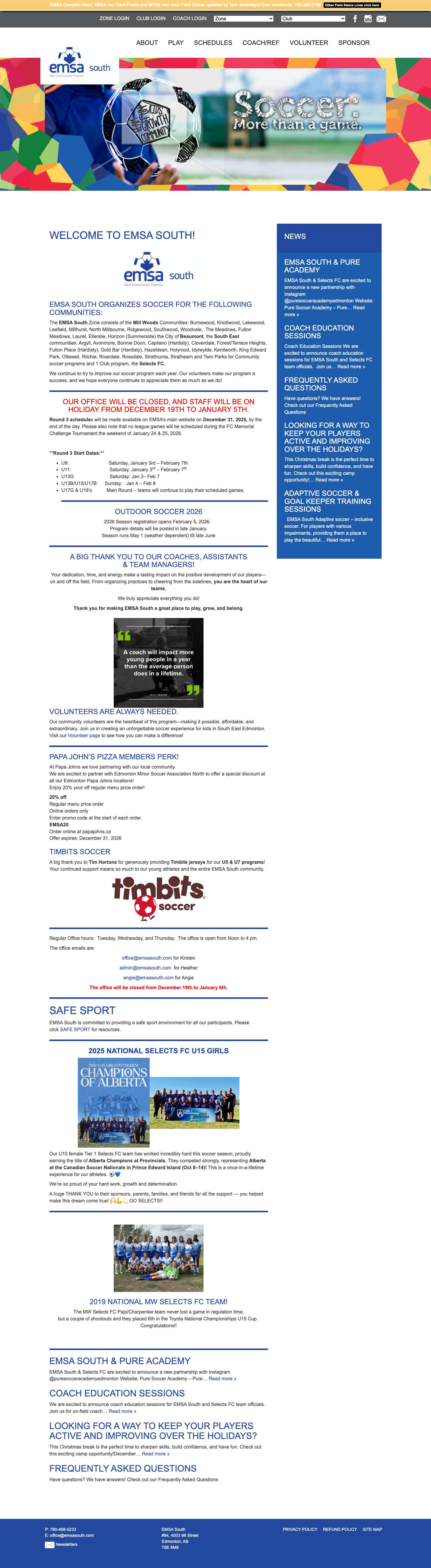 EMSA South | Mini Community Premier - Full Screenshot