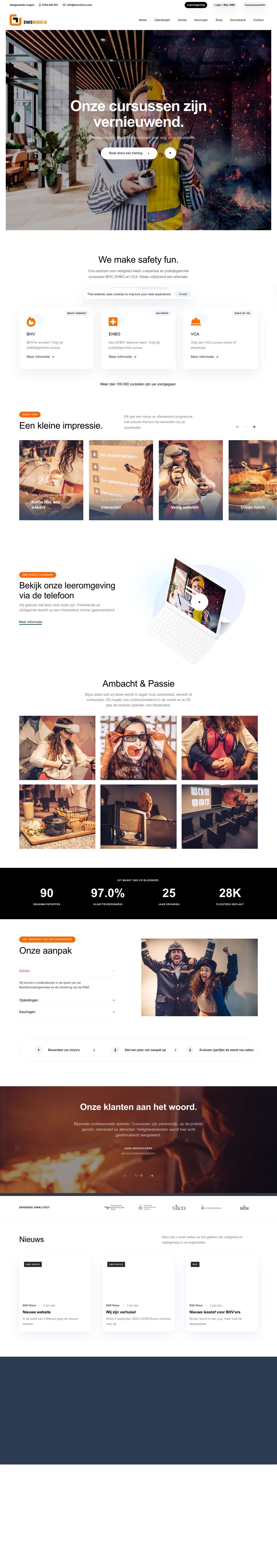 Home - EMS Risico - Full Screenshot