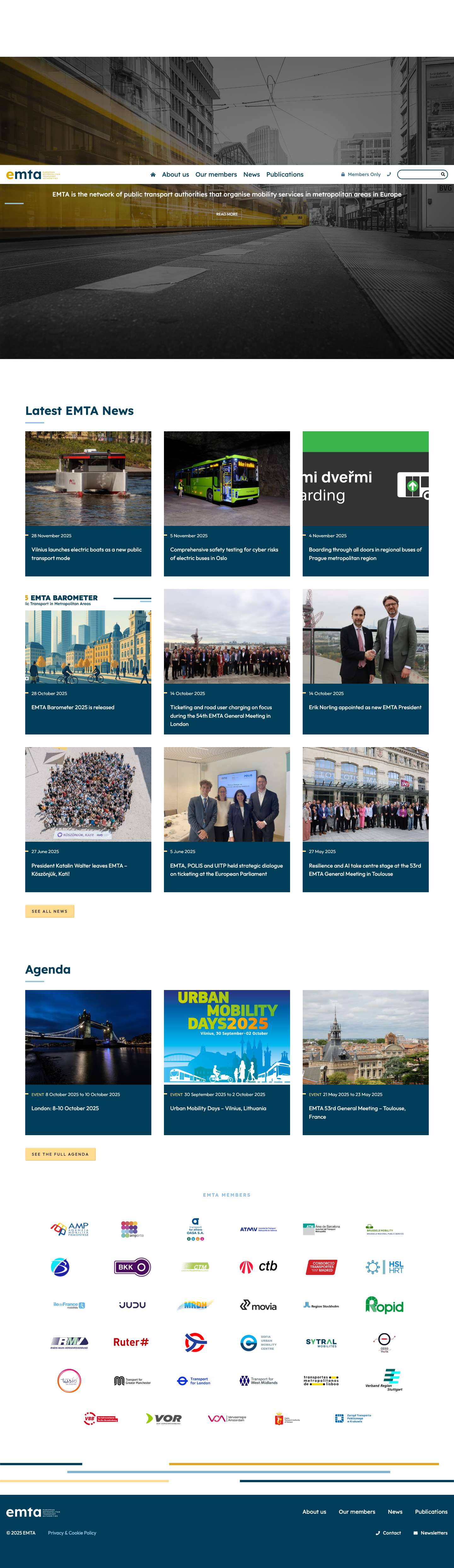 EMTA – European Metropolitan Transport AuthoritiesArtboardArtboard - Full Screenshot