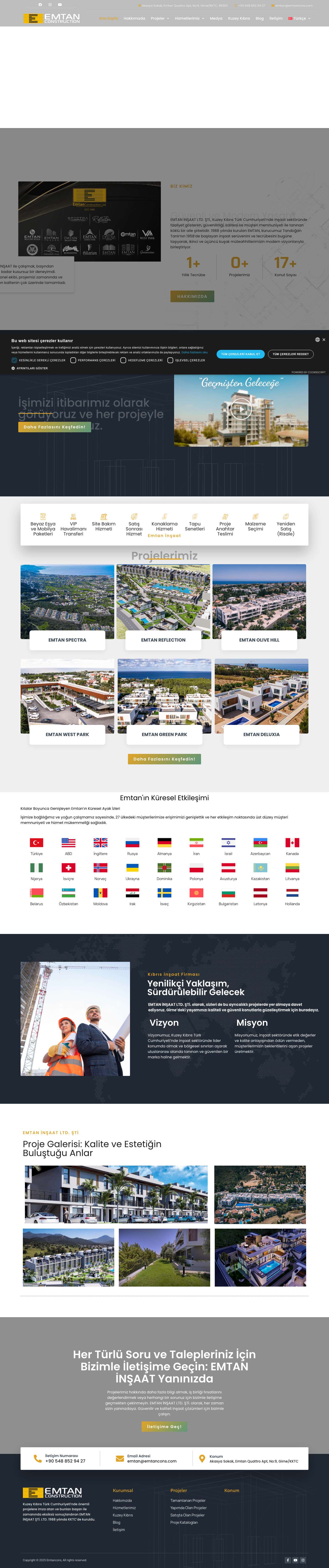 Emtan İnşaat | Kıbrıs'ta Güvenilir & Kaliteli Konut Projeleri - Full Screenshot