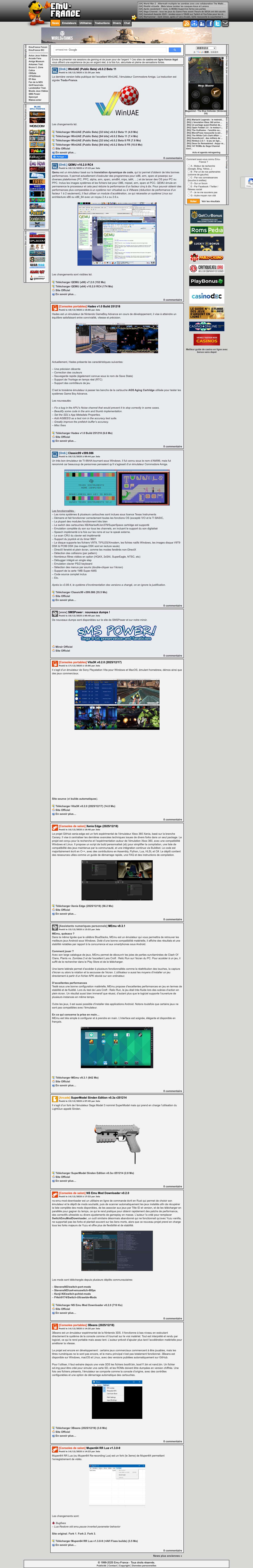 Le Portail De L'Emulation Francophone Libre - Emu-France - Full Screenshot