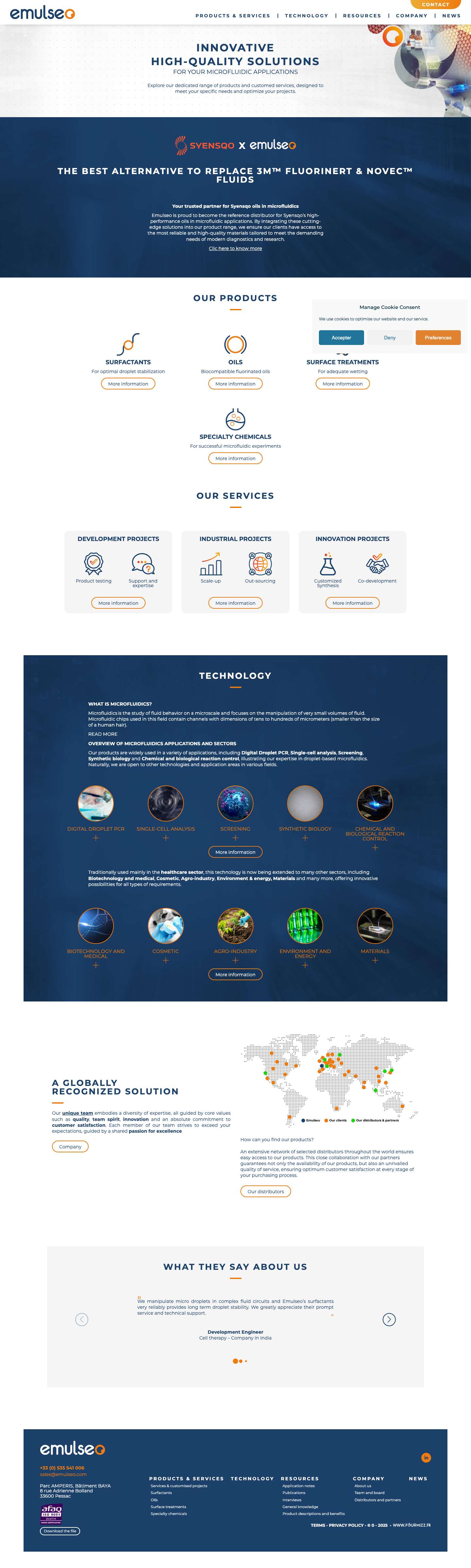 Emulseo - Droplet-based microfluidic applications - Full Screenshot