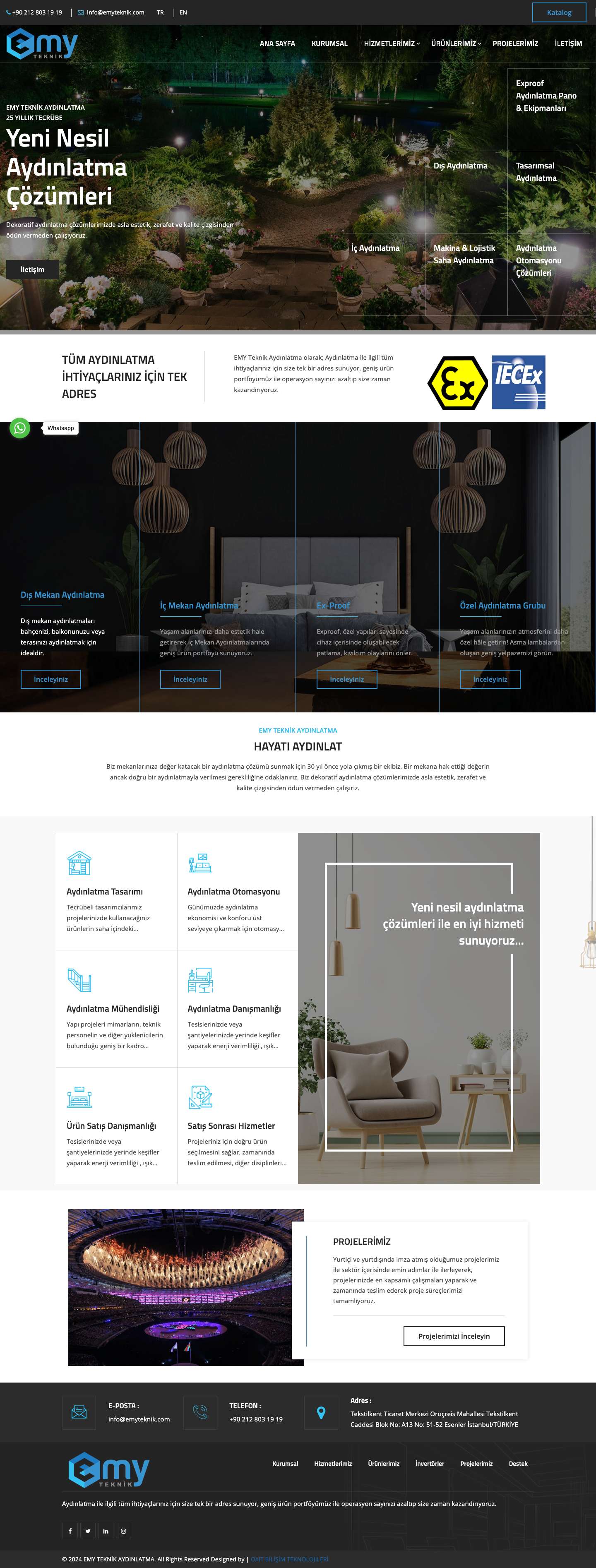 EMY Teknik Aydınlatma - Full Screenshot