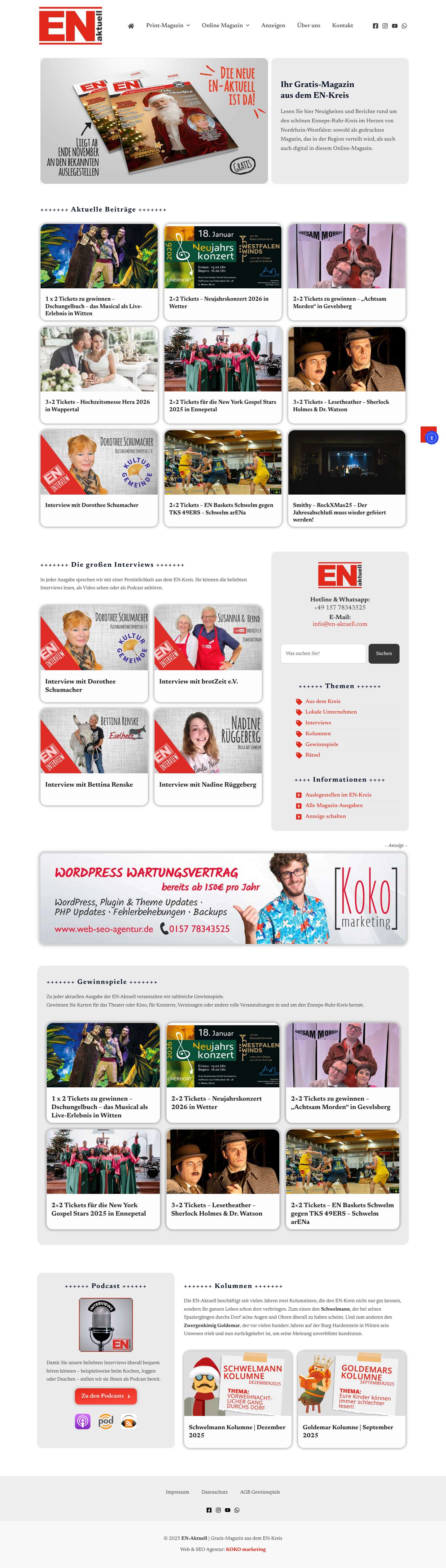 Home - EN-Aktuell - Full Screenshot