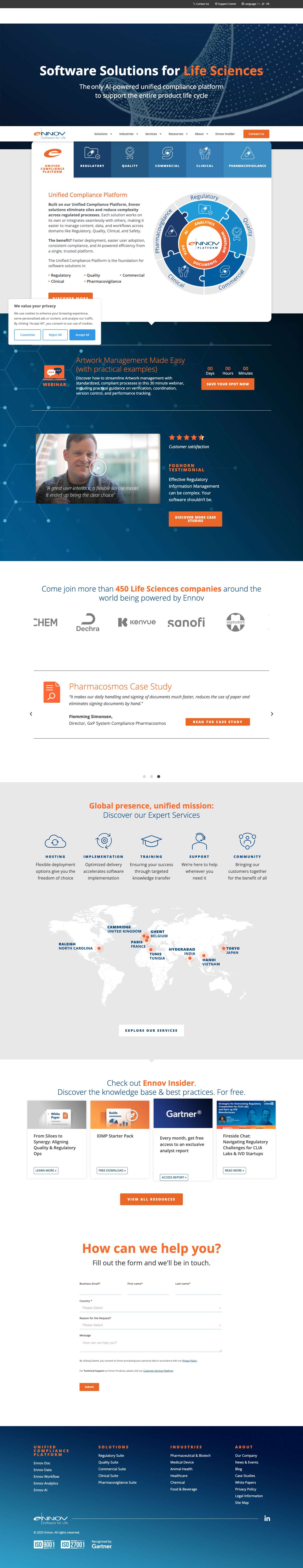 Ennov | Content & Information Management Platform for Life Sciences - Full Screenshot