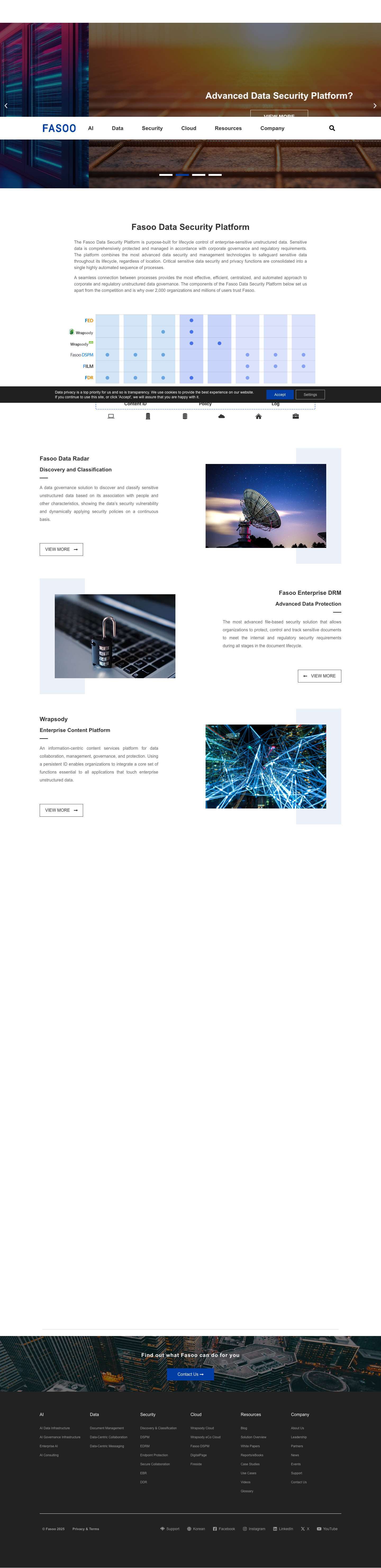 Fasoo | AI-Powered Enterprise Data Security Platform - Full Screenshot
