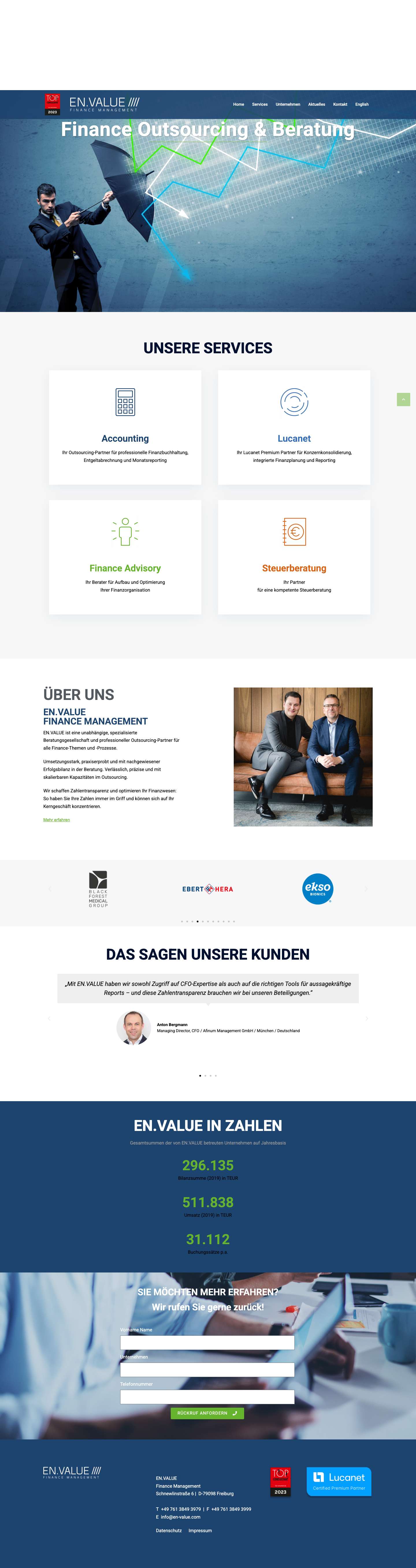 EN.VALUE – Finance Management - Full Screenshot