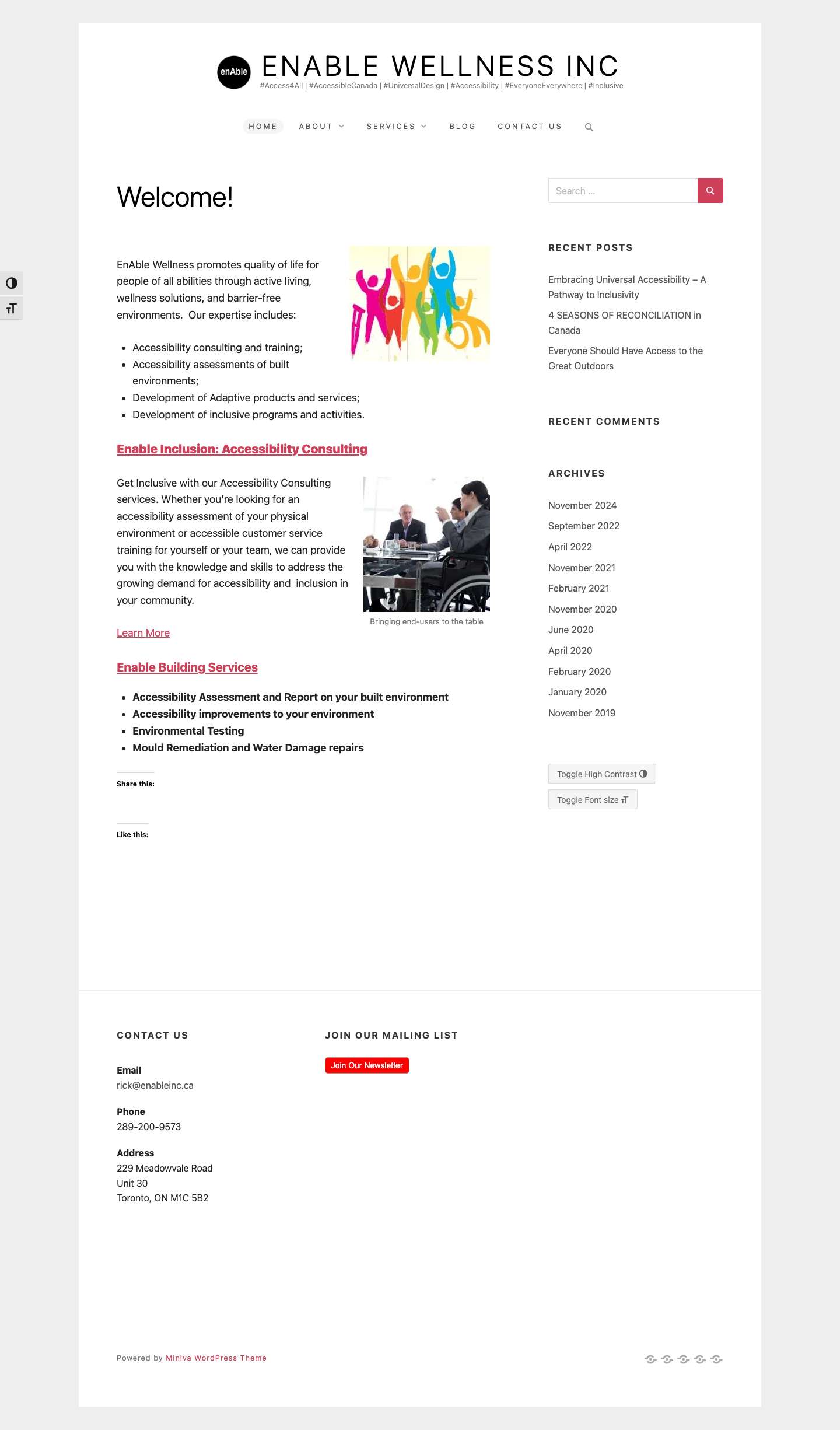 Enable Wellness Inc – #Access4All | #AccessibleCanada | #UniversalDesign | #Accessibility | #EveryoneEverywhere | #Inclusivesearchexpand - Full Screenshot