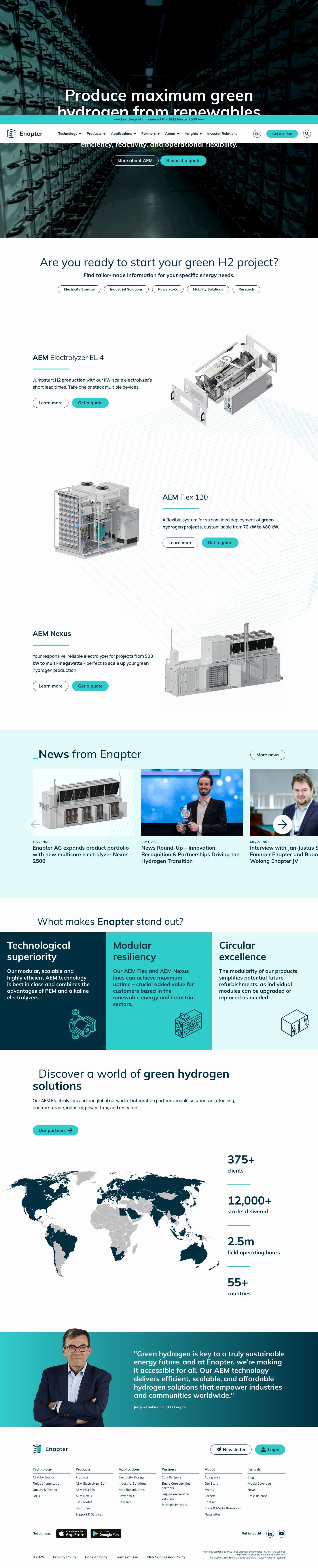 Home - Enapter - Full Screenshot