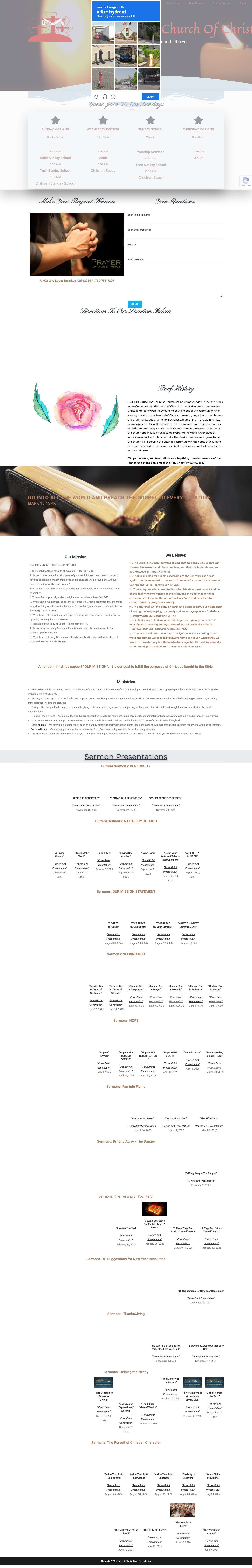 Encinitas Church Of Christ - Full Screenshot