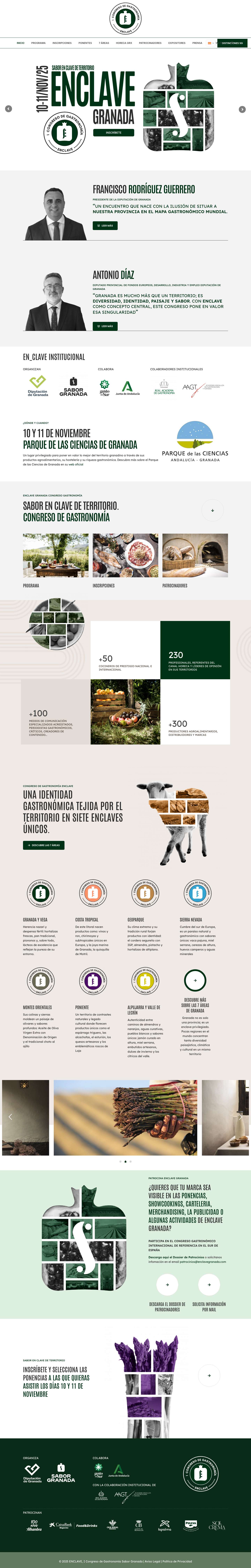 ENCLAVE GRANADA CONGRESO GASTRONOMÍA | 10-11 Nov - Full Screenshot