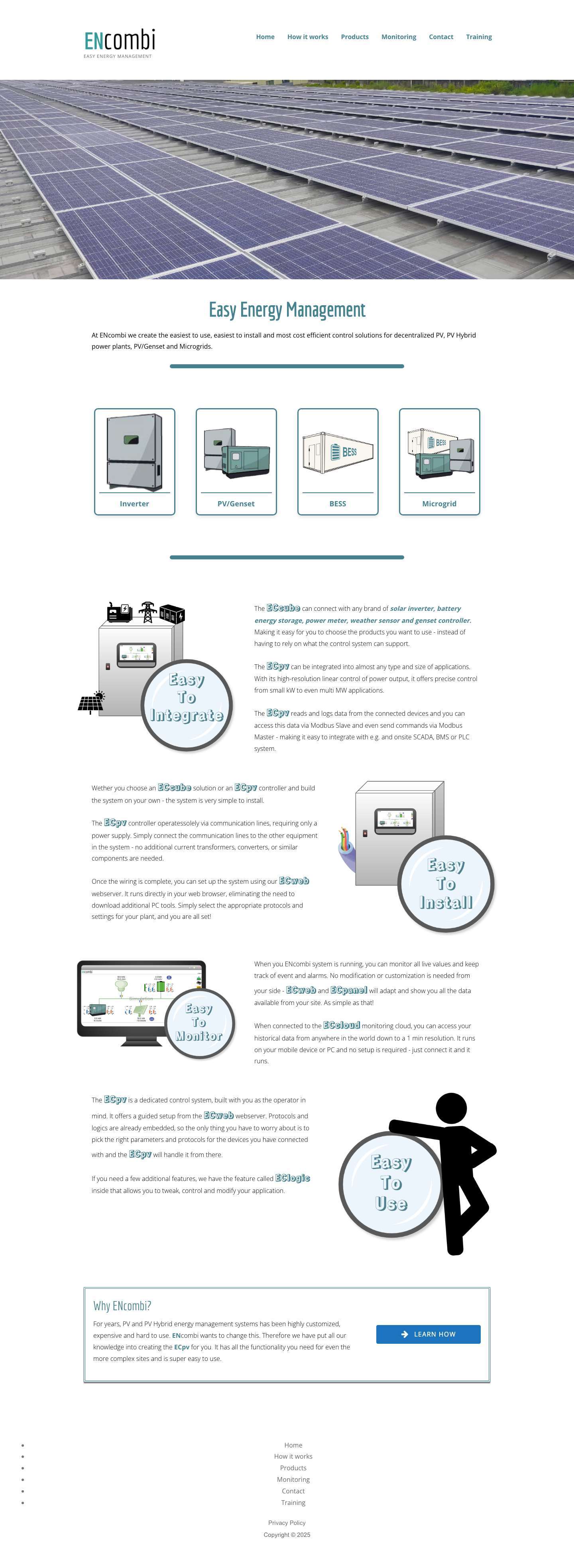 Easy Energy ManagementColored BarImage Hover EffectColored BarStyled Text - Full Screenshot