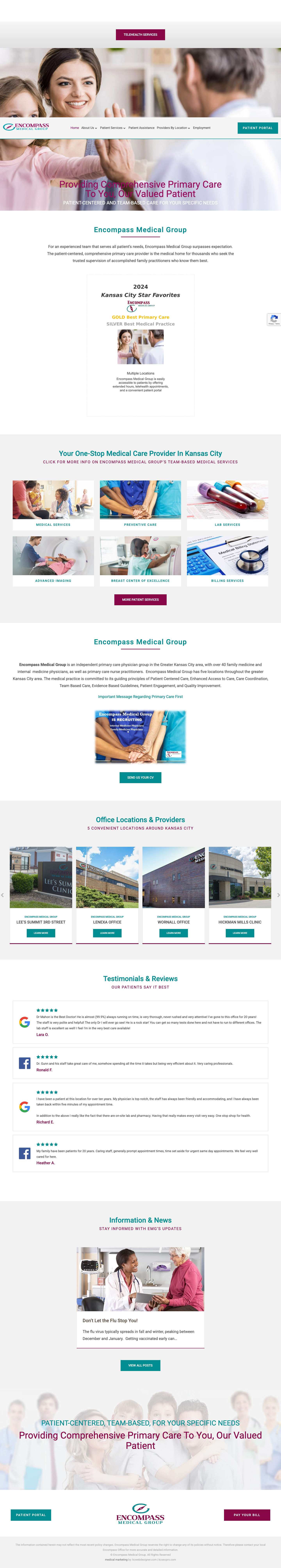 Encompass Medical Group - Full Screenshot