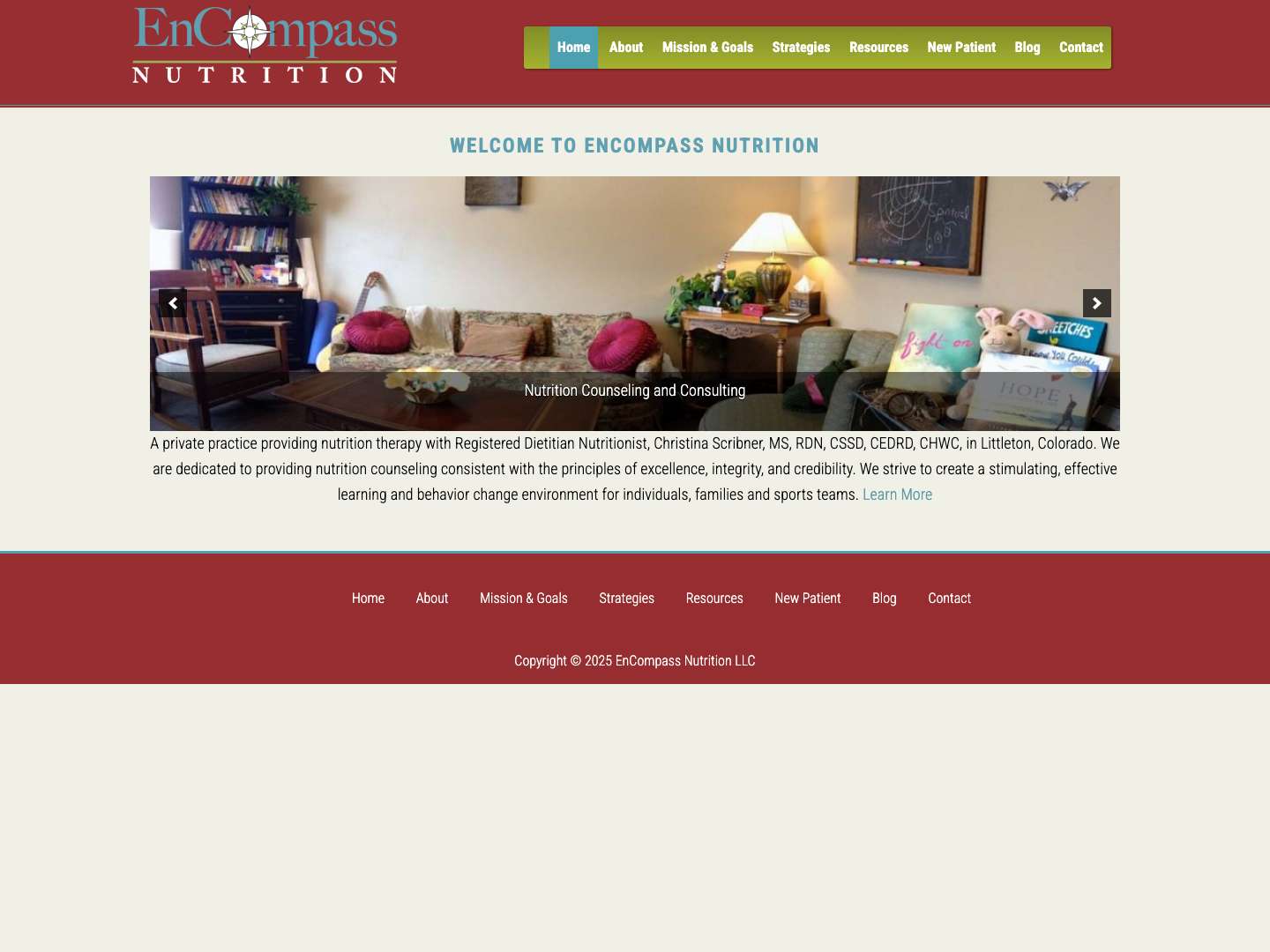 Encompass Nutrition - Full Screenshot