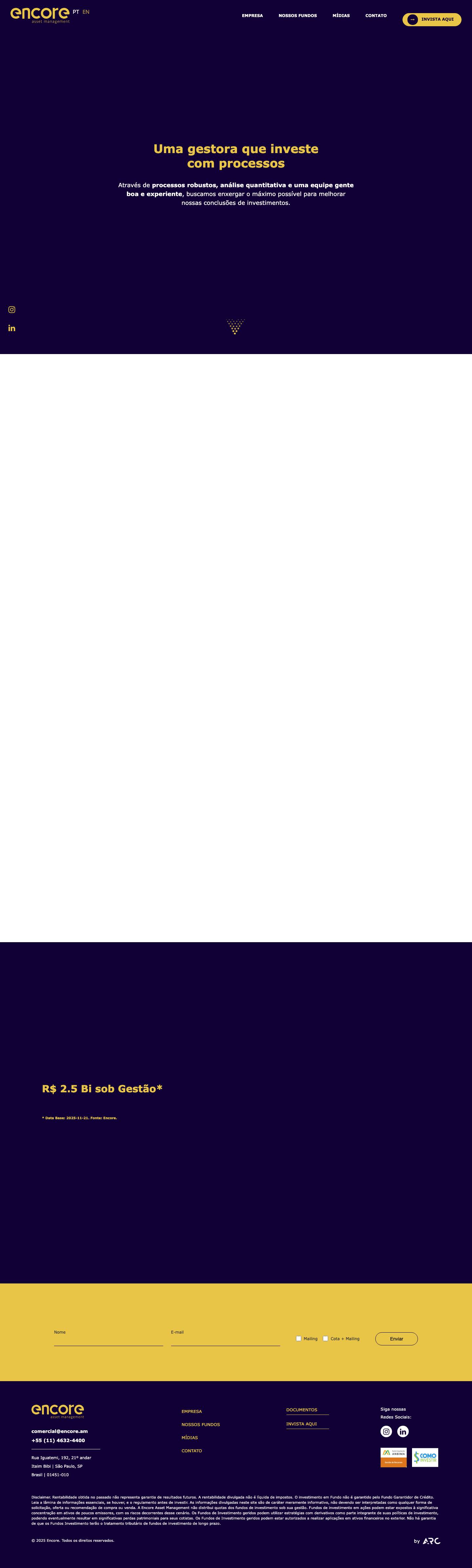 Encore Asset Management - Full Screenshot