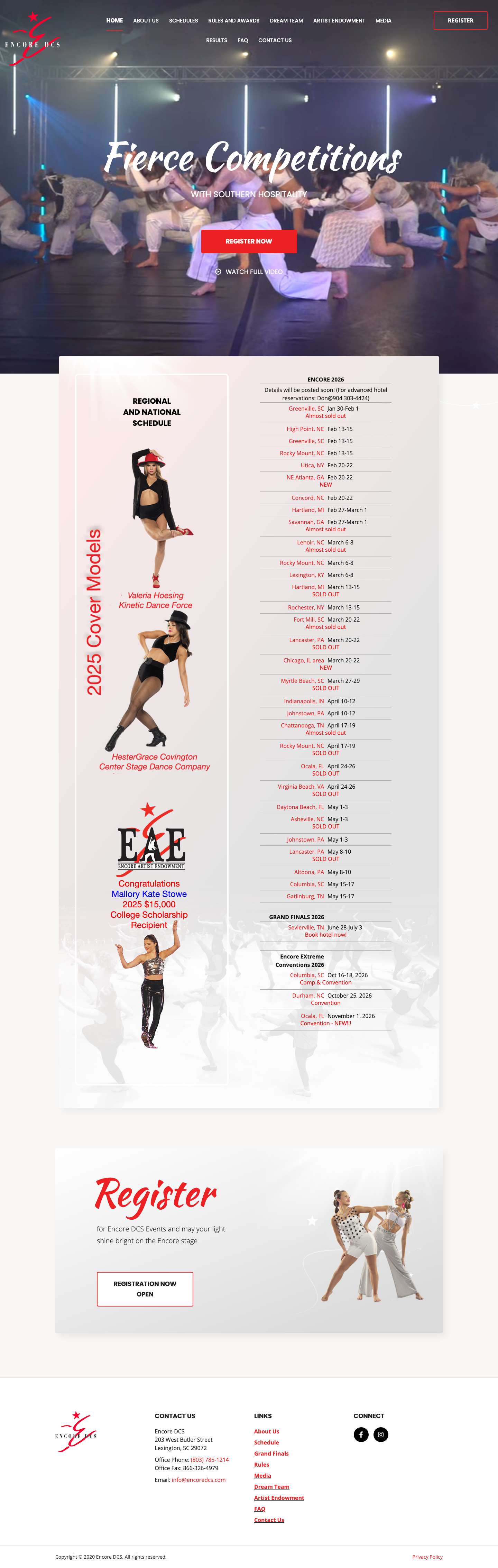 Encore DCS - Fierce Competitions with Southern Hospitality | Encore DCS - Full Screenshot