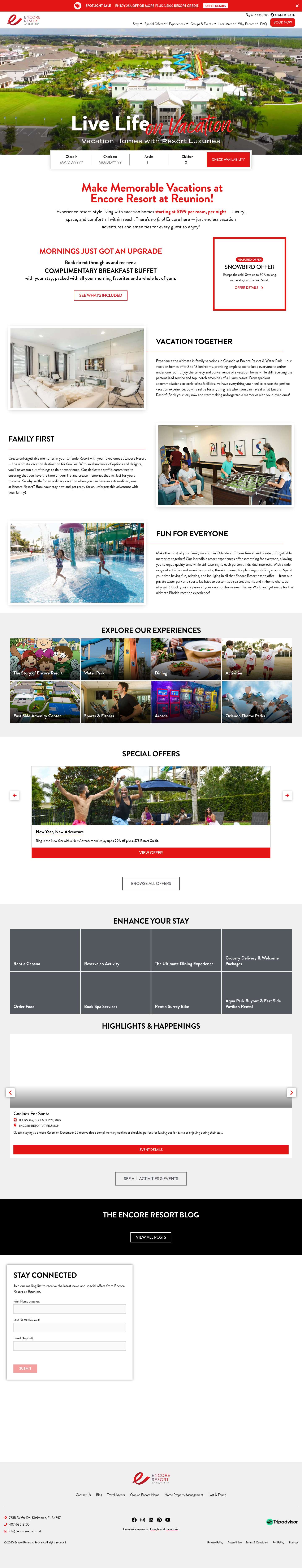 Encore Resort | Luxury Vacation Homes Near DisneyClose - Full Screenshot