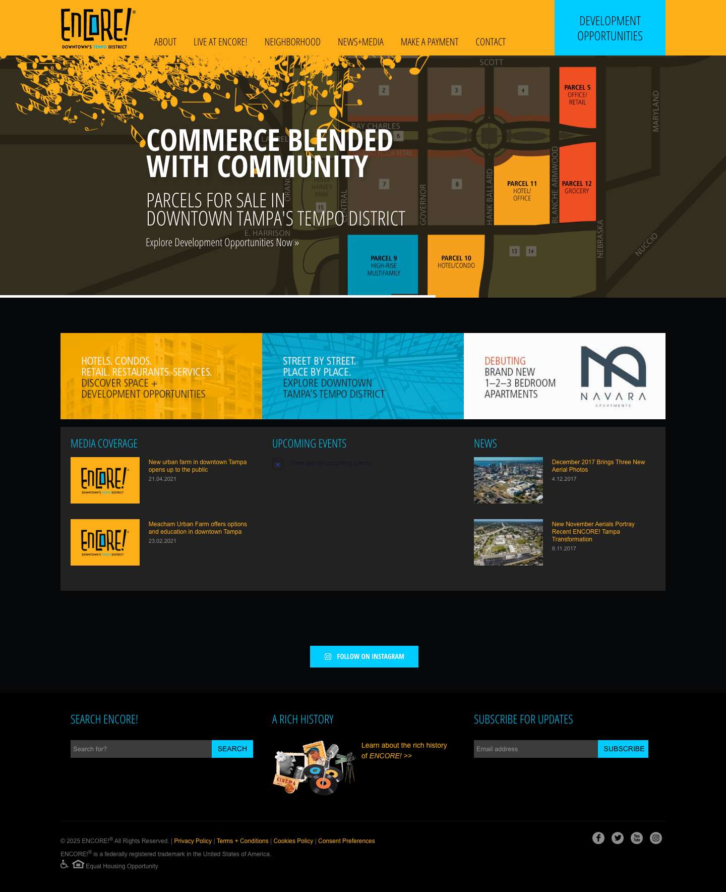 ENCORE!® - Downtown Tampa's Tempo District - ENCORE! Tampa District - Full Screenshot