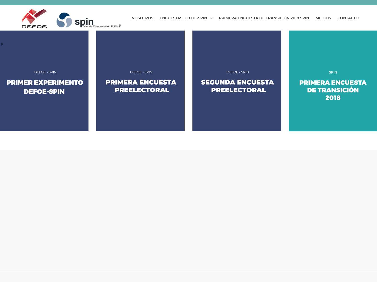 Encuestas DEFOE-SPIN – Encuestas - Full Screenshot