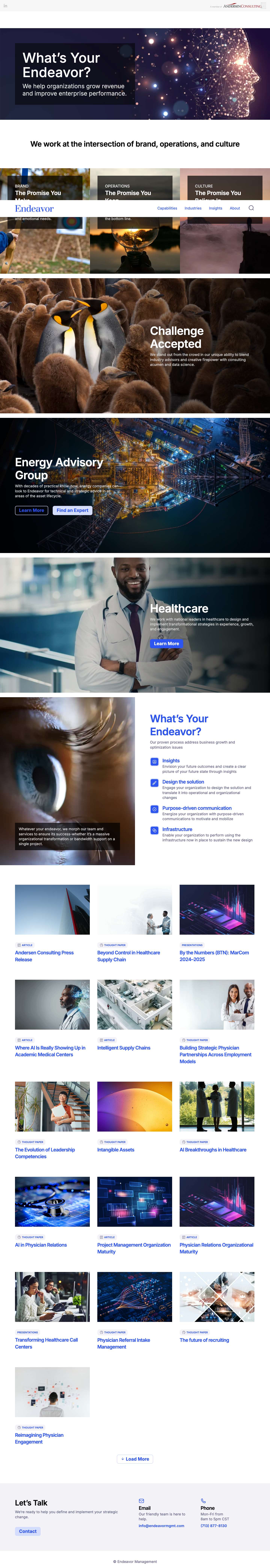 Homepage Endeavor Management - Endeavor ManagementHomepage Endeavor Management - Endeavor Management - Full Screenshot