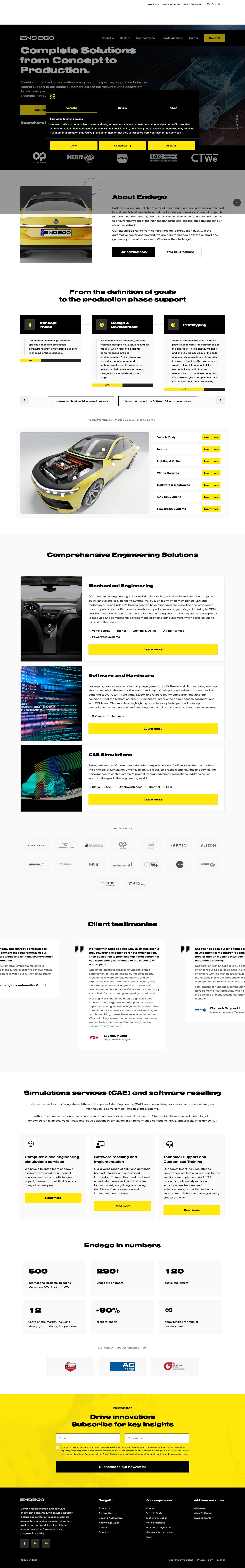 Complete Solutions from Concept to Production - Full Screenshot