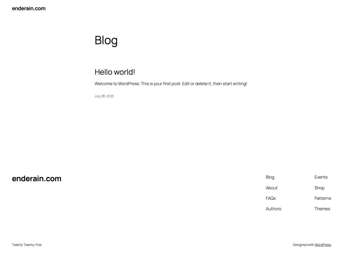 enderain.com - Full Screenshot