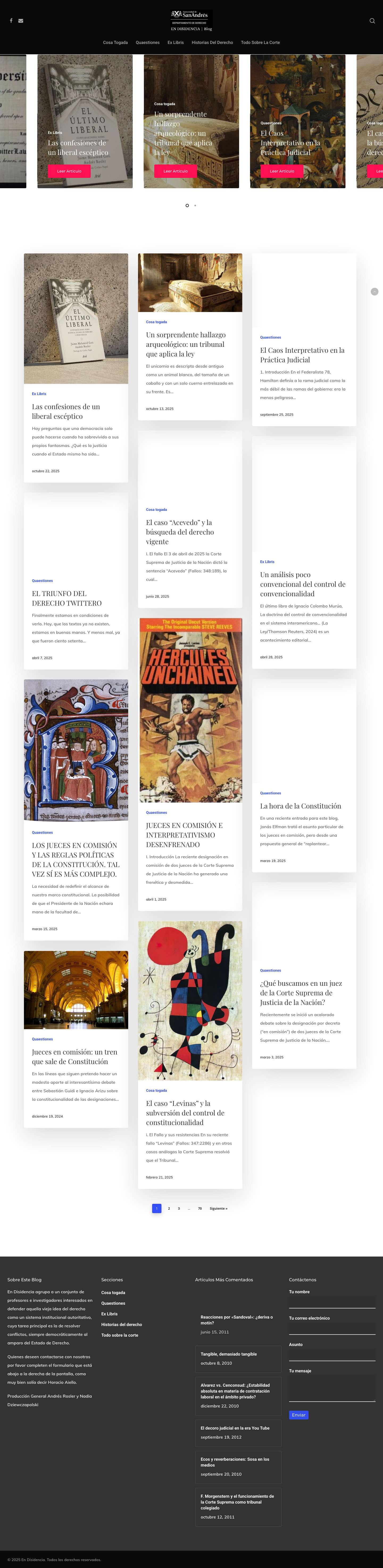 HOME · En Disidencia - Full Screenshot