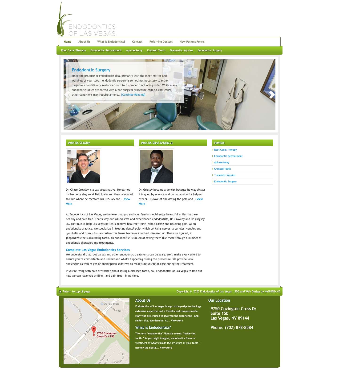 Endodontics of Las Vegas - Full Screenshot