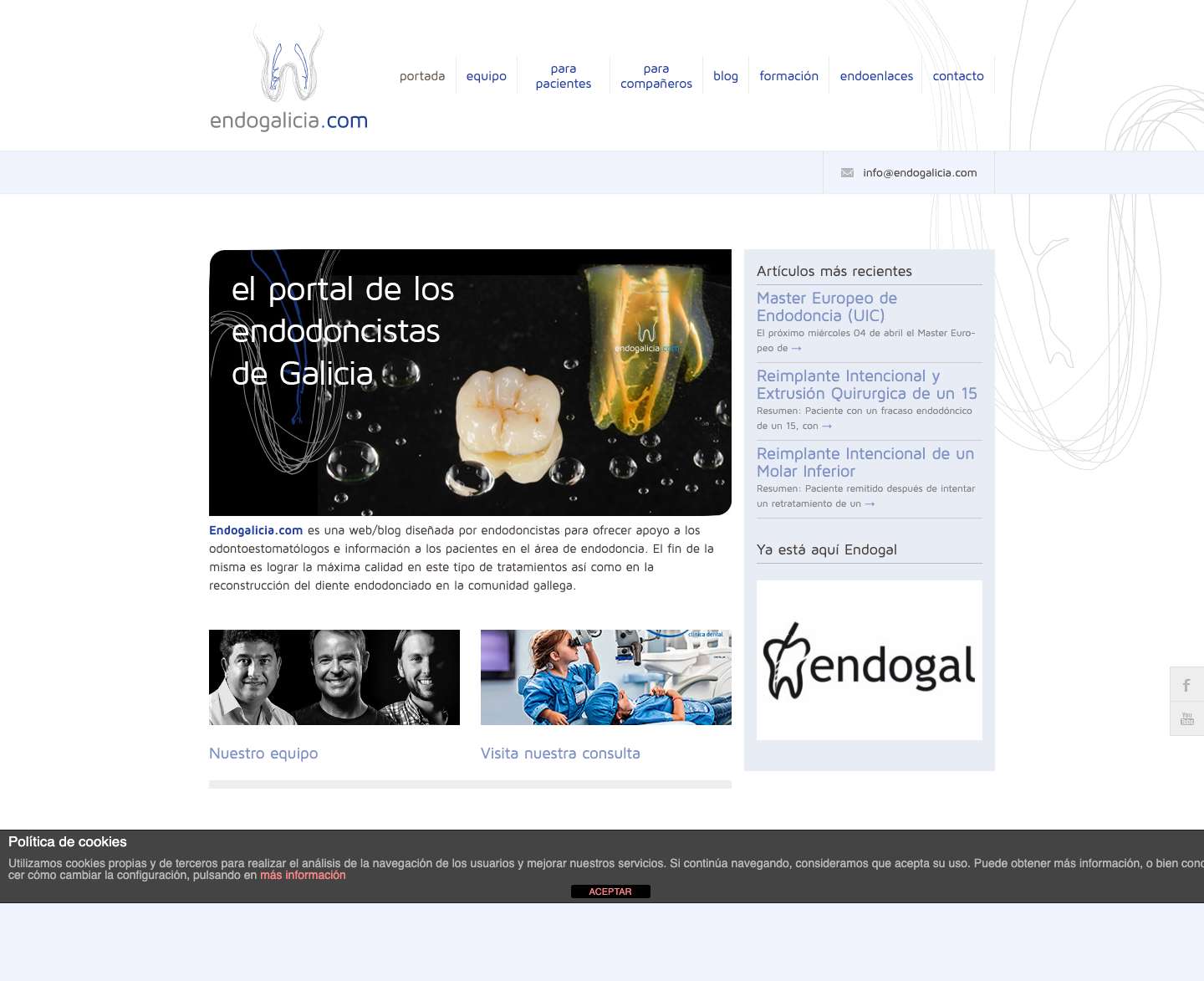 Endogalicia - Endodoncia en GaliciaEndogalicia - Full Screenshot