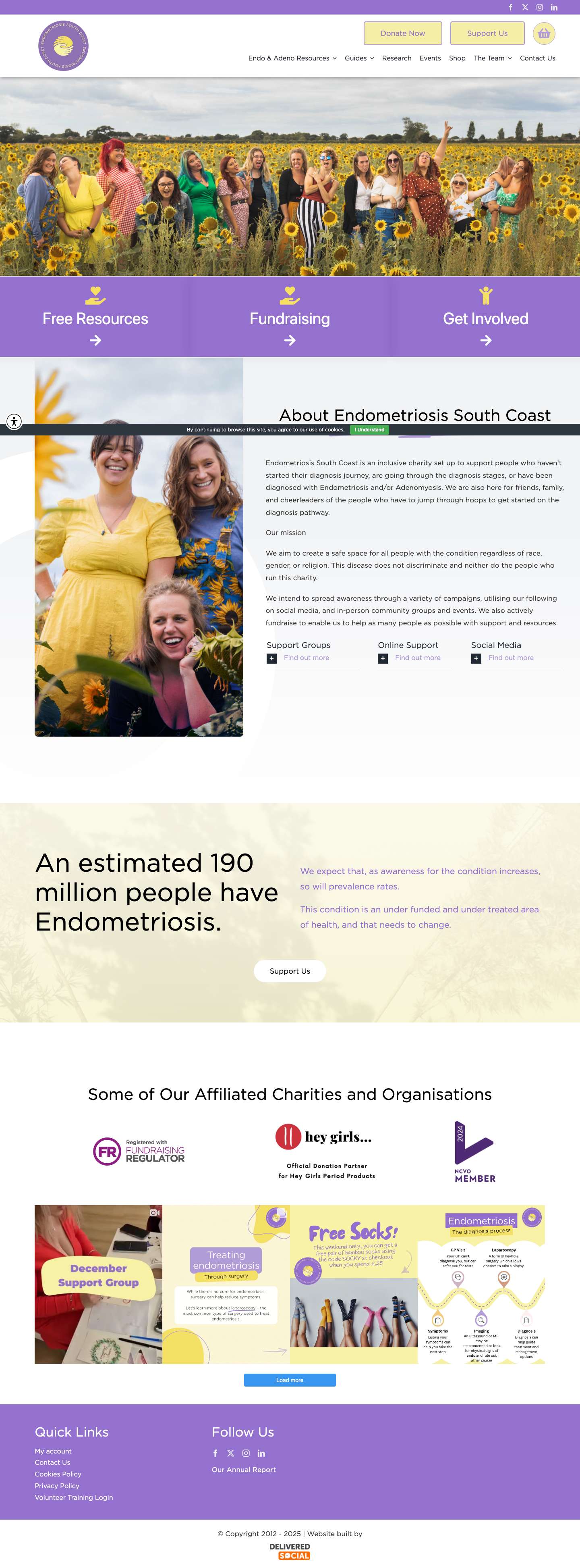 Endometriosis Help, Advice and Support - Full Screenshot