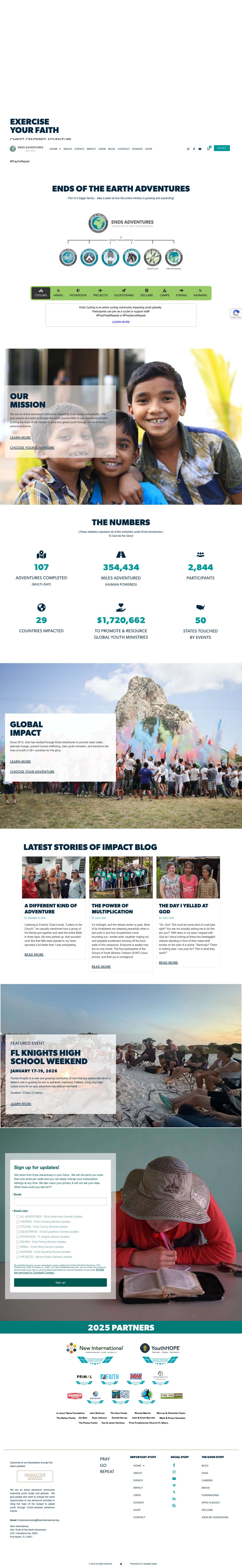 Adventure with us on Christ-Centered Event | Ends Adventures - Full Screenshot