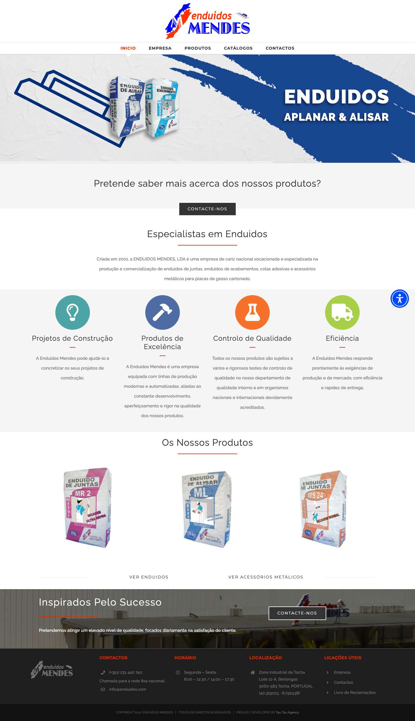 Enduidos Mendes – Especialistas em Enduidos! - Full Screenshot