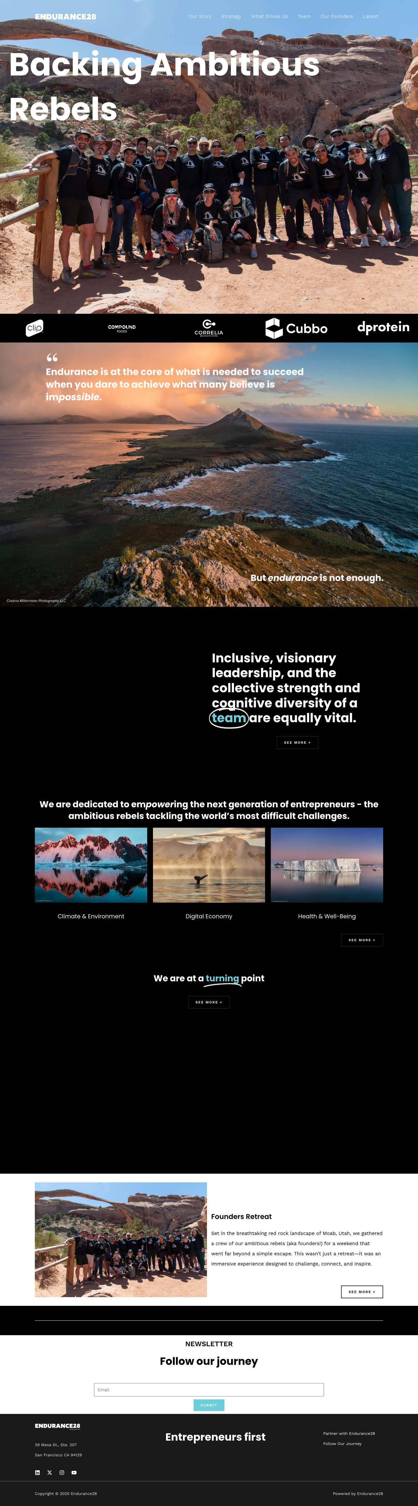 Endurance28 – Entrepreneurs first - Full Screenshot