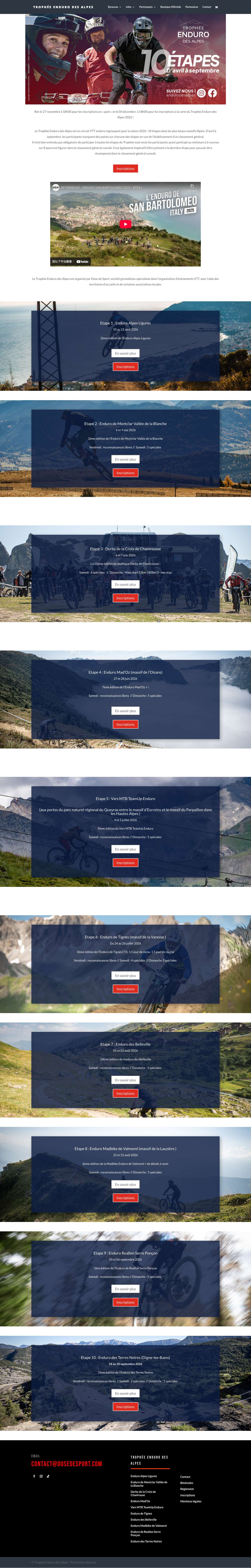 Trophée Enduro des Alpes - Le circuit Enduro VTT de référence dans les Alpes ! - Full Screenshot