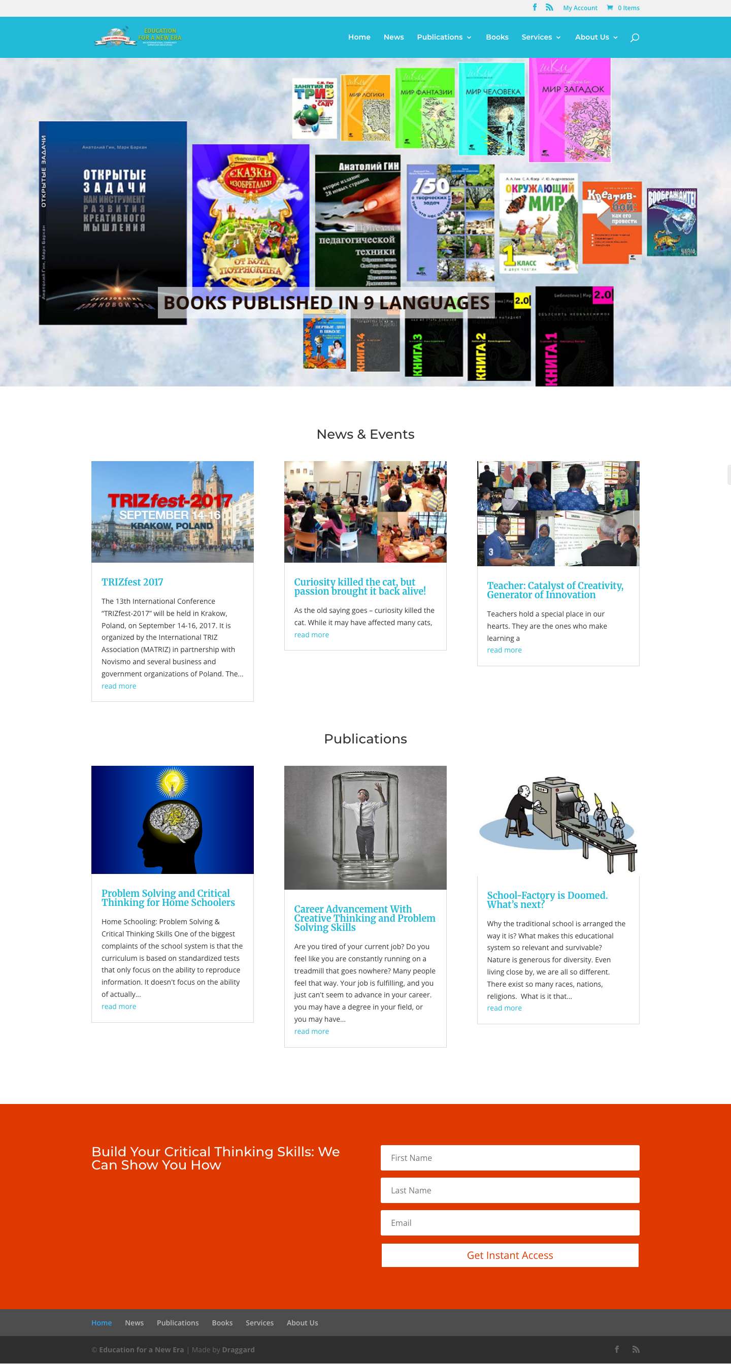 Education for a New Era - An International Community Improving Education - Full Screenshot