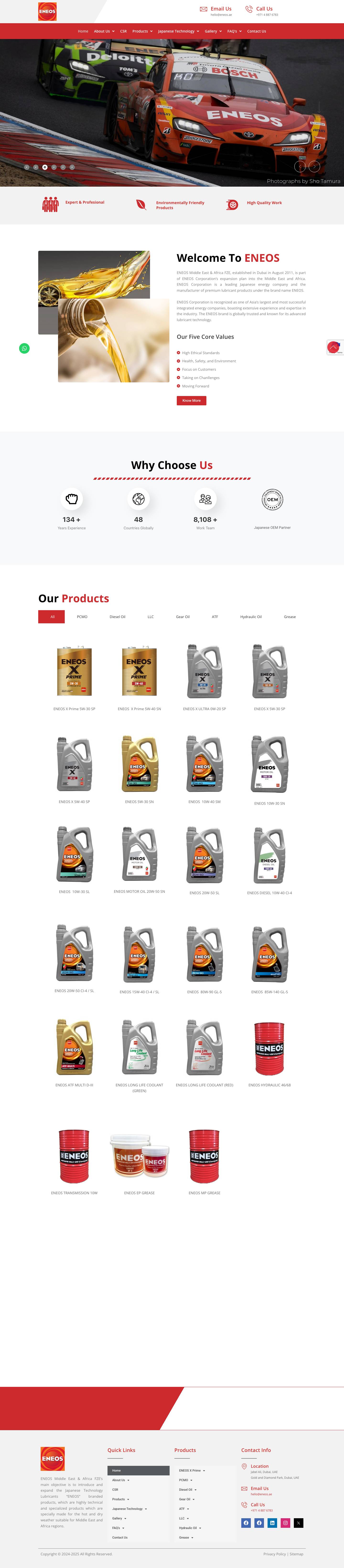 Lubricants Manufacturer & Supplier | Lubricant Oil Manufacturer & Supplier - Full Screenshot