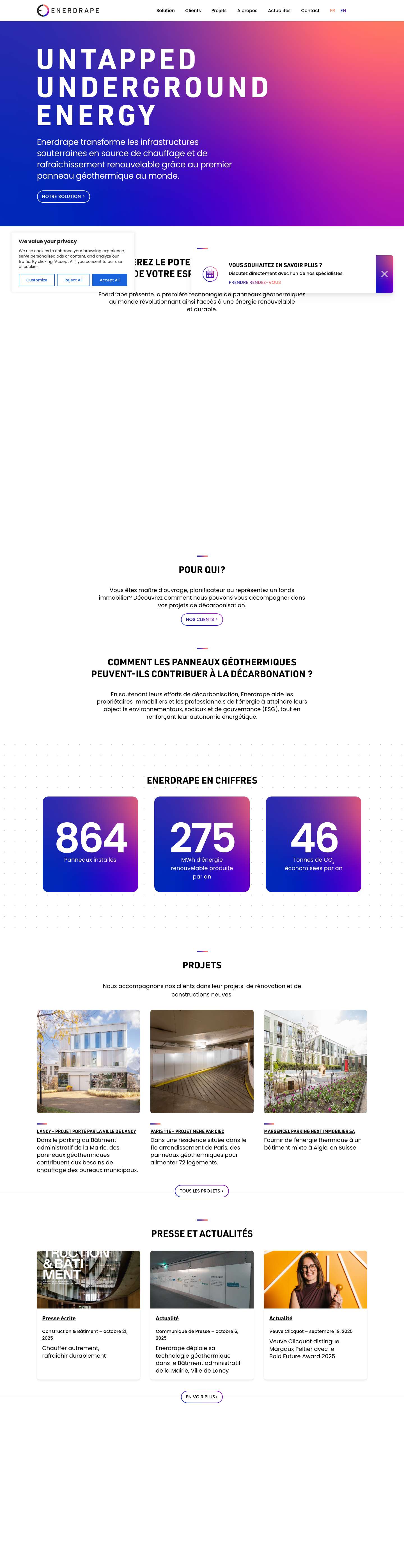 Untapped Underground Energy – enerdrape - Full Screenshot