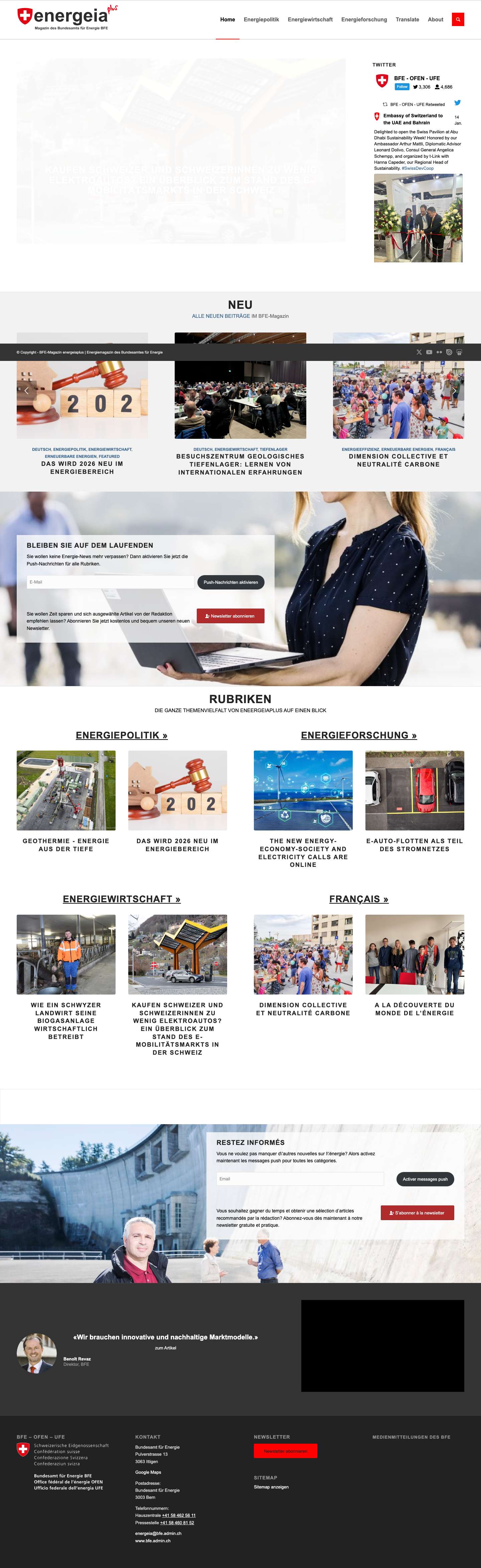 BFE-Magazin energeiaplus - Bundesamt für Energie6 - Full Screenshot