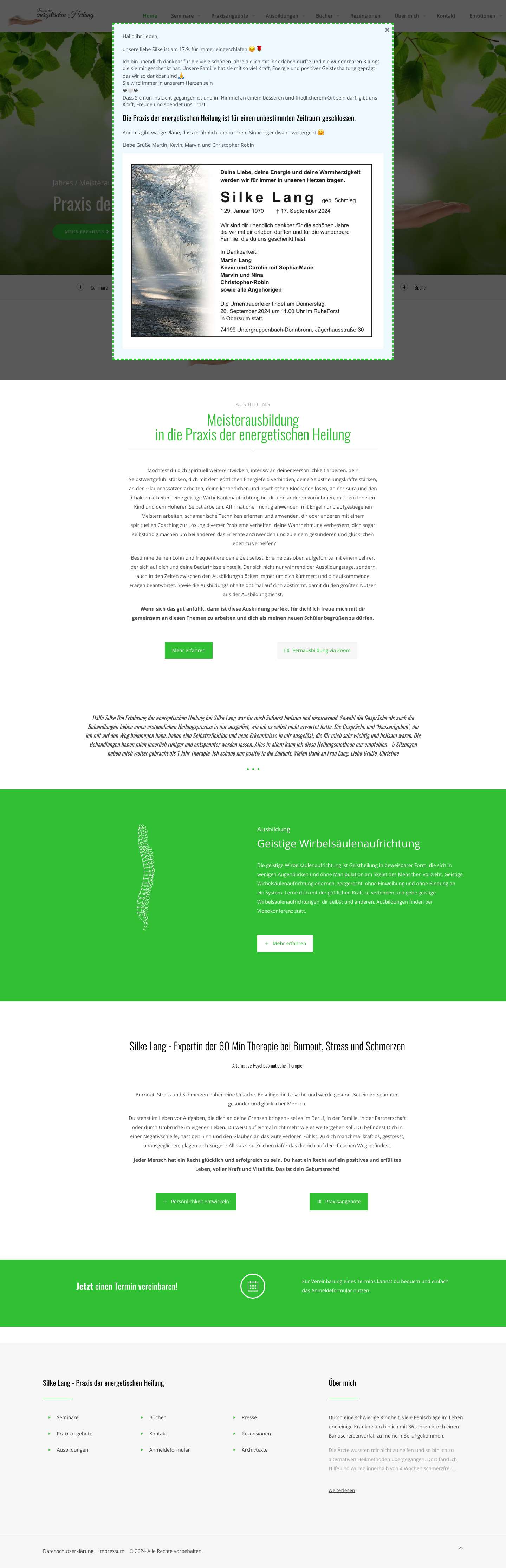 Silke Lang | Expertin für Persönlichkeitsentwicklung - Full Screenshot