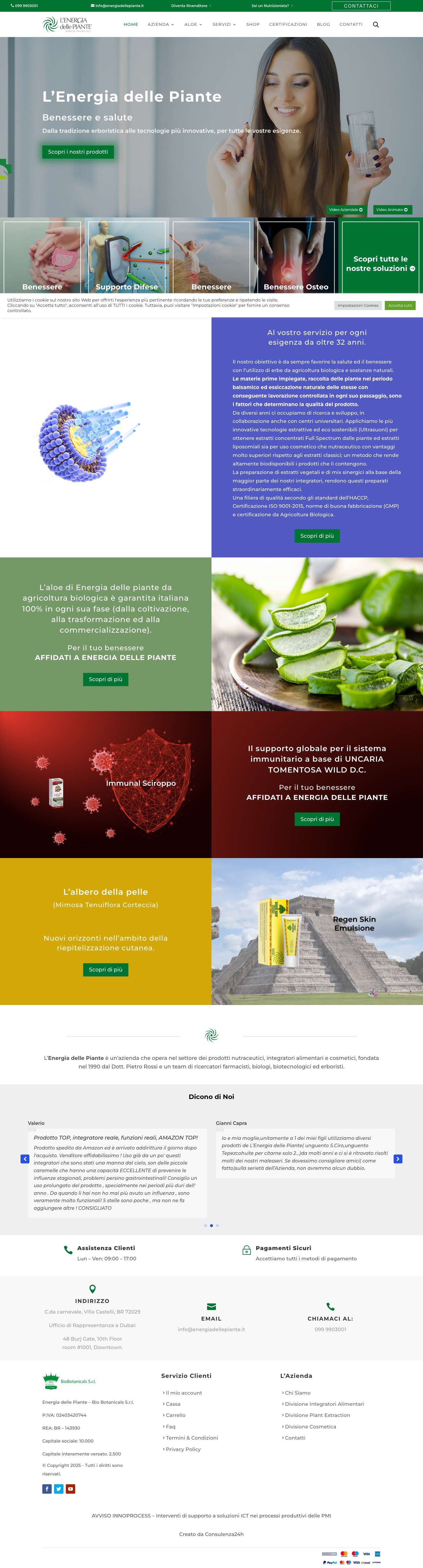 Energia delle Piante - Vendita di prodotti erboristici. - Full Screenshot