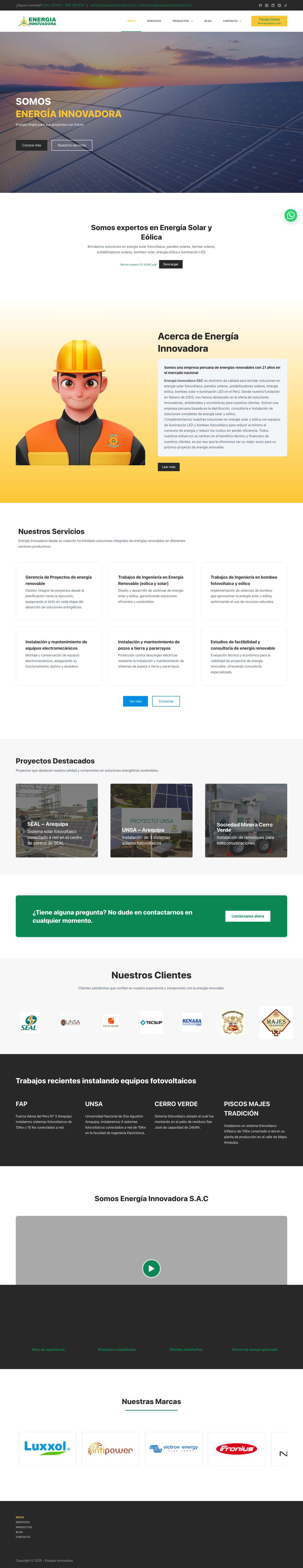 Energía Innovadora - Energía SolarWhatsApp - Full Screenshot