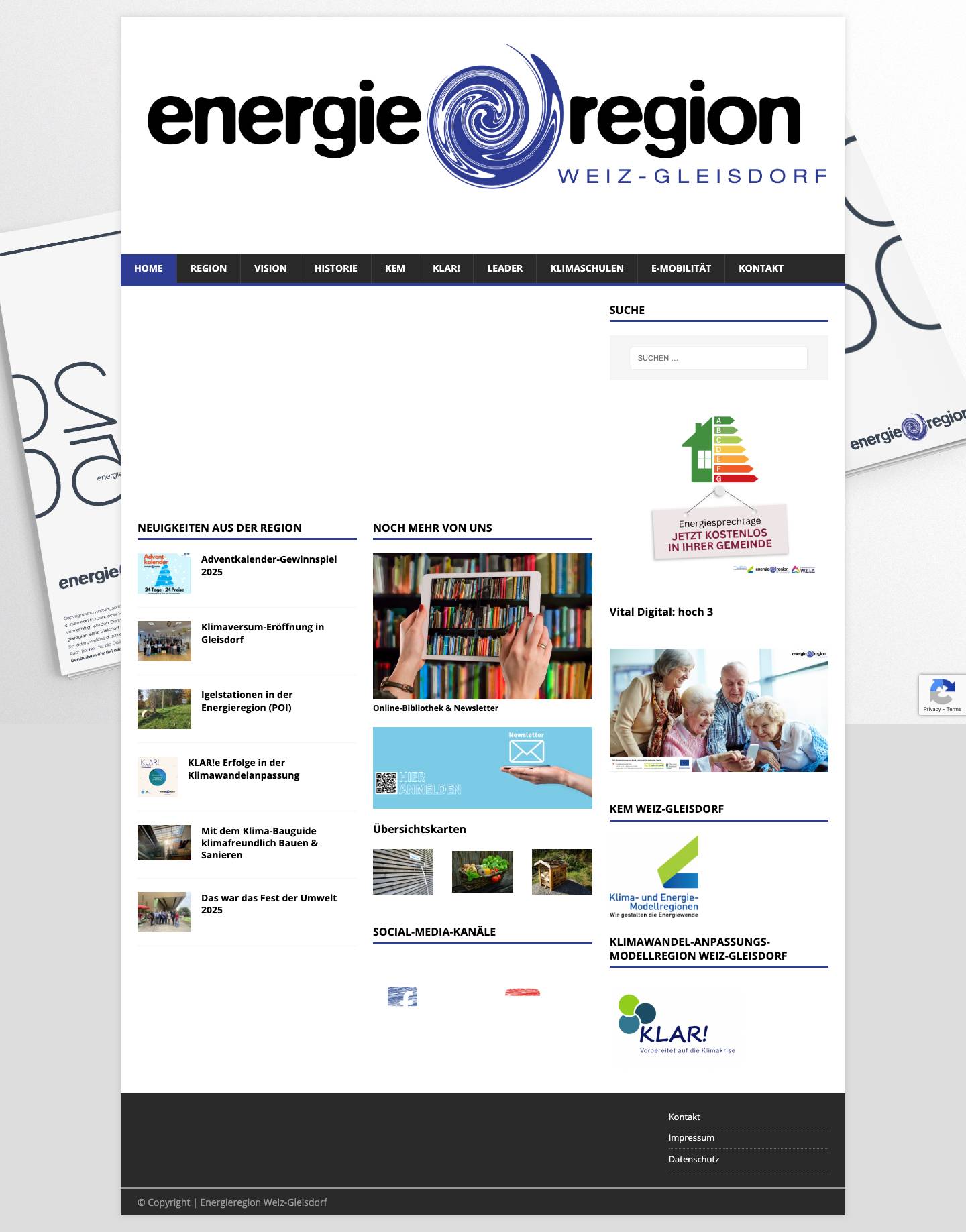 Home - Energieregion Weiz-Gleisdorf - Full Screenshot