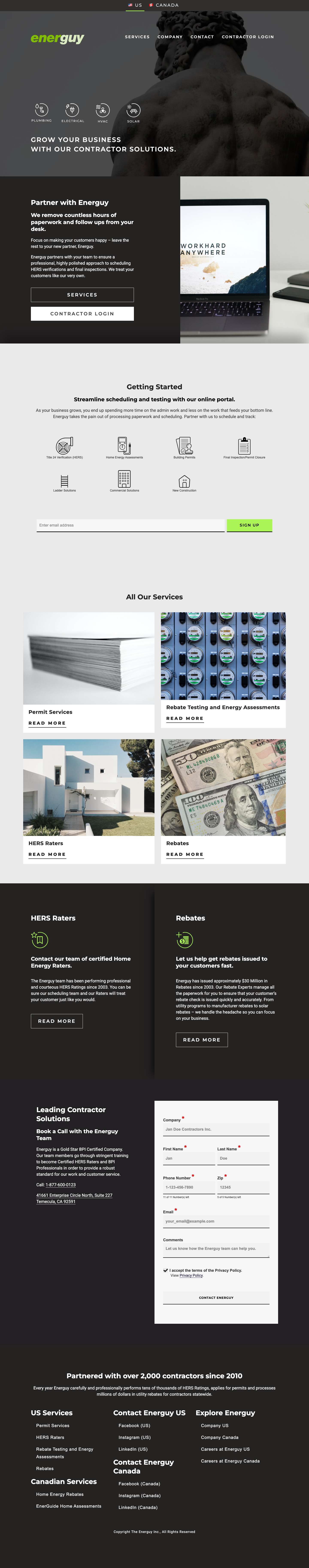 Join the Energuy Team — The Energuy Inc. - Full Screenshot